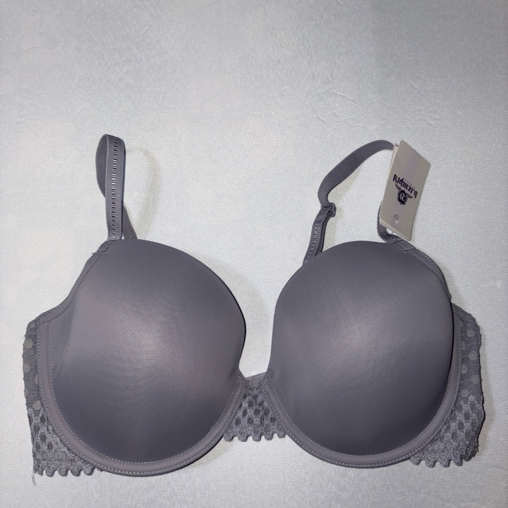 B.Tempt’d Gray Women's “Tied in Dots” Underwire Bra – 36D – Style 953228